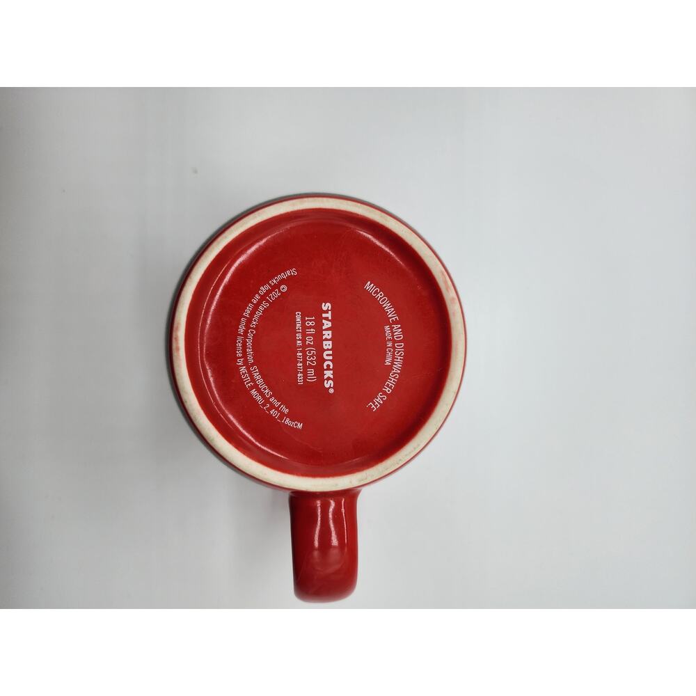 Starbucks 2021 Christmas Holiday Paint Brush Strips 18oz Coffee Mug - Picture 3 of 3